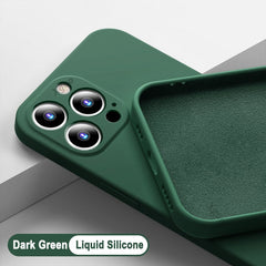 Liquid Silicone Soft Case for IPhone Full Lens Protection Cover