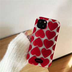 Cute Love Red Heart Coque Phone Case Iphone