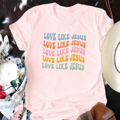 Love Like Jesus Retro Faith T-Shirt