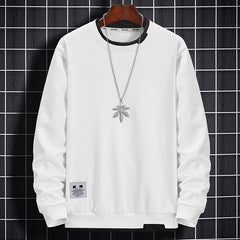 Men Sweatshirts Tops Solid Casual Pullover Hip Hop