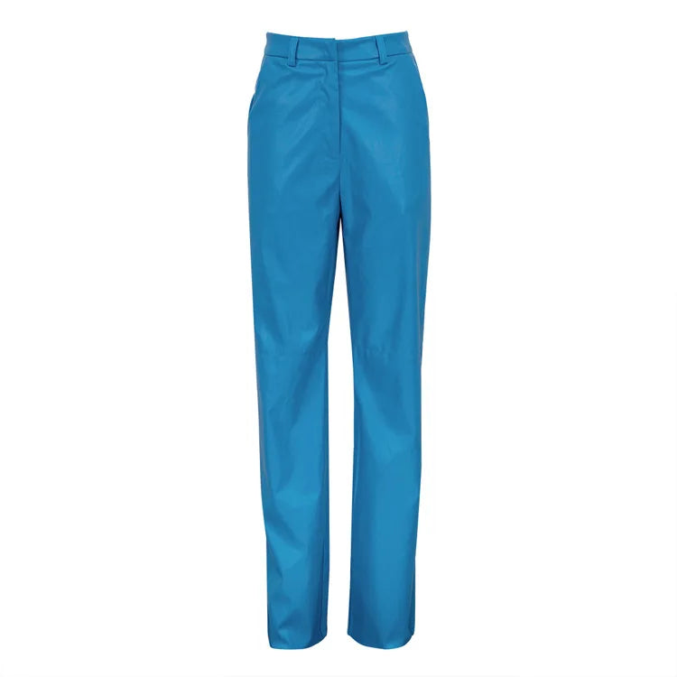 Leather Pants Women High Waist Fleece Lined Winter Pants