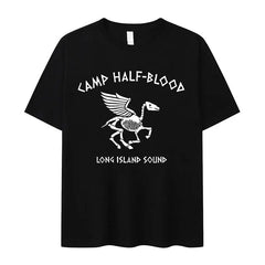 Camp Half Blood T-Shirt Vintage Skull Percy Jackson