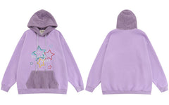 Sweatshirts Hoodie Pullovers Men Embroidery Star Letter