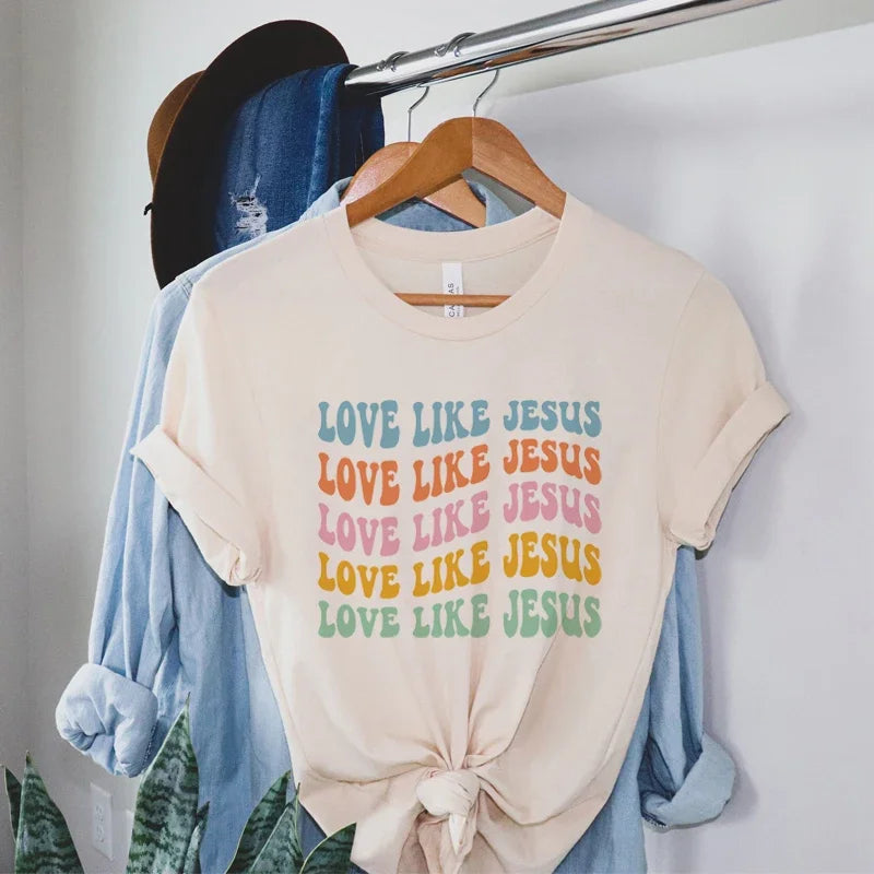 Love Like Jesus Retro Faith T-Shirt