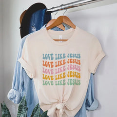 Love Like Jesus Retro Faith T-Shirt