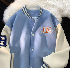 Spring Baseball Uniform Jacket Men Ins Letter Embroidery Y2K Spring and Autumn
