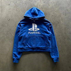 Streetwear Game icon Parody Print Hoodies Women
