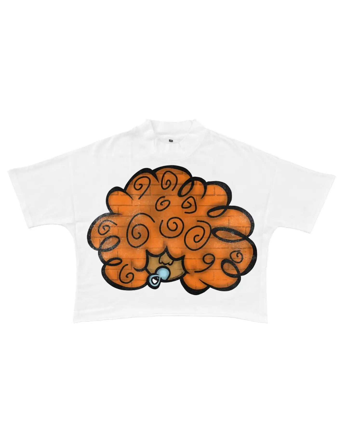 Y2K Gothic Punk Cartoon T-Shirt Oversized Harajuku Top for Men's