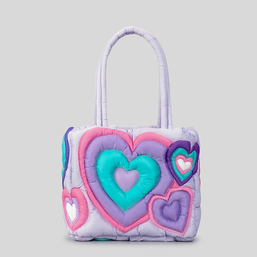 Pink Bobby Heart Wave Purse