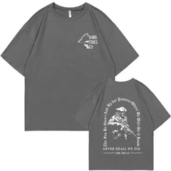 Men's Oversized Skeleton Graphic T-shirt