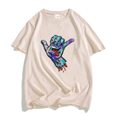 SantaCruz Strange Graphic 100% Cotton Shirts Prevalent Y2k