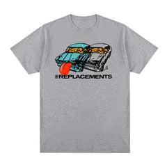 Men's The Replacements Vintage T-Shirt Tops Casual