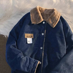 Street Corduroy Autumn and Winter Top y2k