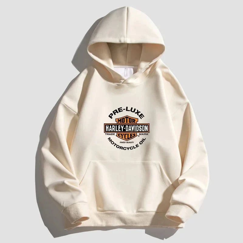 Hoodies Fleece Brushed Letter Print Sweatshirt Hip Hop