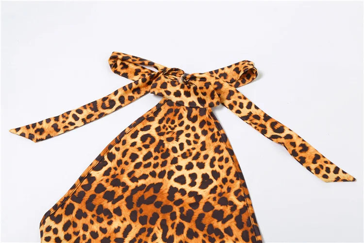 Sophie Leopard Print Romper