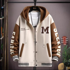 Men's Hooded & Pocketed Japanese Style Jacket - Great for Spring/Fall