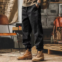 Spring Autumn Men New Casual Pants Trendy Workwear American Retro Tactical Multi Pocket