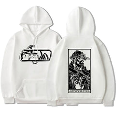 Hoodie Men's Vintage Skeleton Graphic Hooded Sweatshirts Oversized Hoodies Streetwear