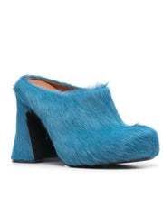 Elevate Me Fur Mule Heels