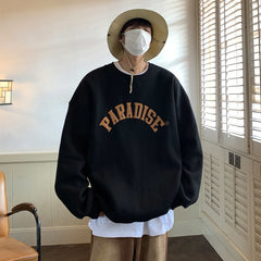 Men's High Street Fashion Privathinker Foam Printing Sweatshirts Couple's Jumper Large Hoodies Male Pullovers
