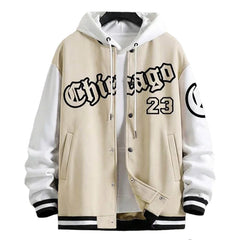 Men's Autumn Jacket Coat Letter Printed Baseball