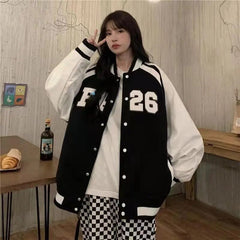 Y2K Baseball Jacket Harajuku Streetwear for Women