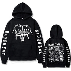 Bad Omens Graphic Hoodie Gothic Streetwear
