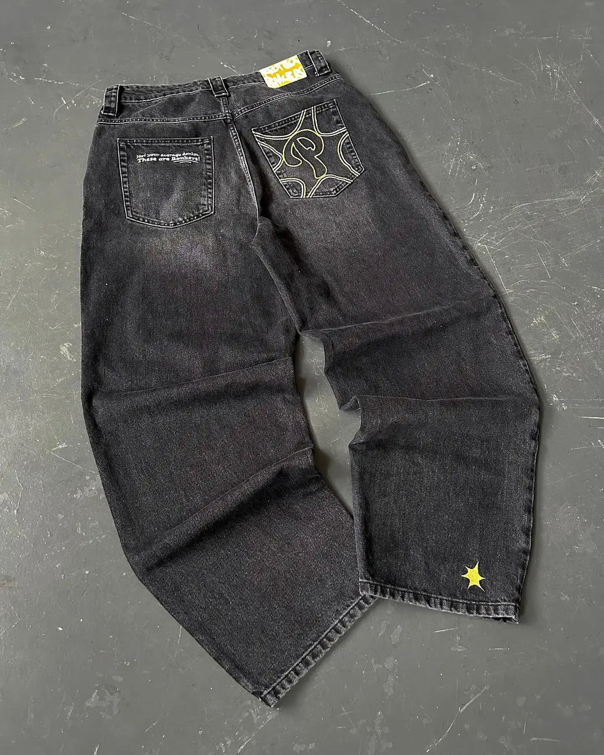 Streetwear Jeans Y2K Harajuku Hip Hop Letter Graphic Baggy Jeans Pants