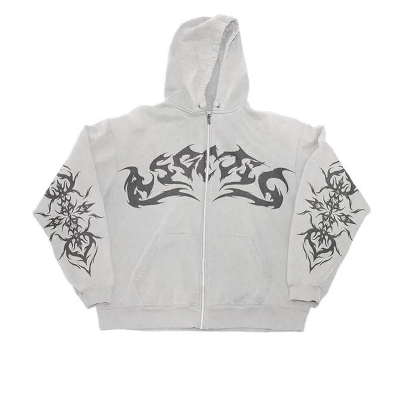 2023 Street Fashion: Y2K Ladies' Hoodie with Retro Letter Print