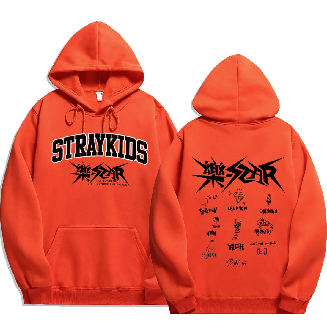 2024 Stray Kids Rock Star Hoodies Straykids Rock-Star Man Sweatshirts Kpop