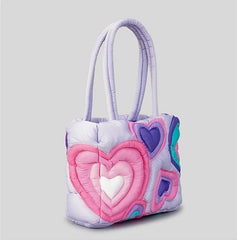 Pink Bobby Heart Wave Purse
