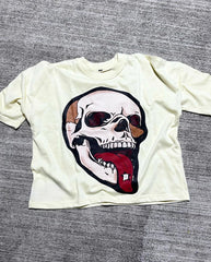 Men's Skull T-Shirt Tops Casual