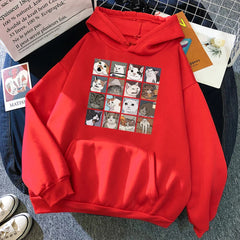 Hoody Hip Hop Crewneck Hoodies Oversized Fleece Pullovers