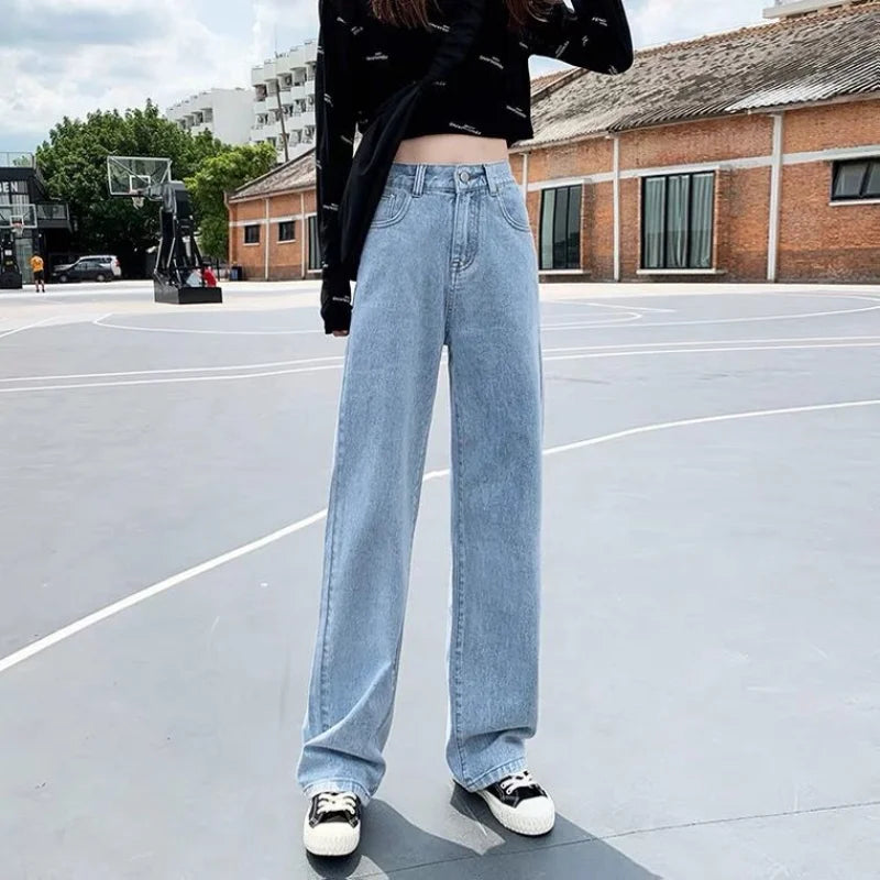 Y2K Plus-Size Tooling Jeans American Trend Multi-Pocket Straight and Loose Fit