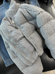 Cold Feelings Gray Puffer Coat