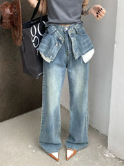 Never Fake Exposed Pockets Wide Leg Pants