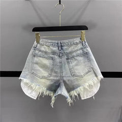 Not Your Groupie Distressed Denim Shorts