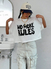 No More Rules Crop T-Shirt
