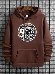 Kindness Not Weakness Printed Men's Hoodie