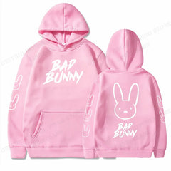 Bad Bunny Fashion Hoodies Hip Hop Rabbit Sweatshirt Boy
