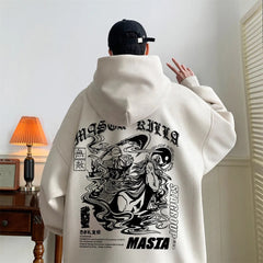 Men Long Sleeve Hip Hop Style Hoodie with Attractive Print Design for Autumn