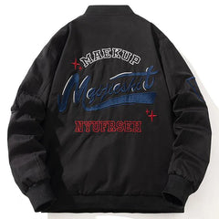 2024 Men's Military Bomber Jacket - Autumn Windbreaker, Short Zip Down Coat