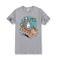 men's street personality round neck Japanese small fresh T-shirt