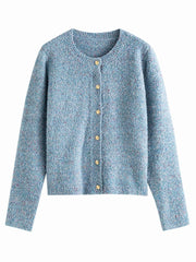 Sweater Cardigan Female Autumn Winter Soft Waxy Gentle Wind Vintage Flower Yarn