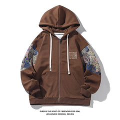 2023 Autumn Men Hoodies Print Patterns Korean Streetwear