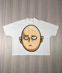Y2K Oversized Cartoon Graphic Tee Retro Hip Hop Men