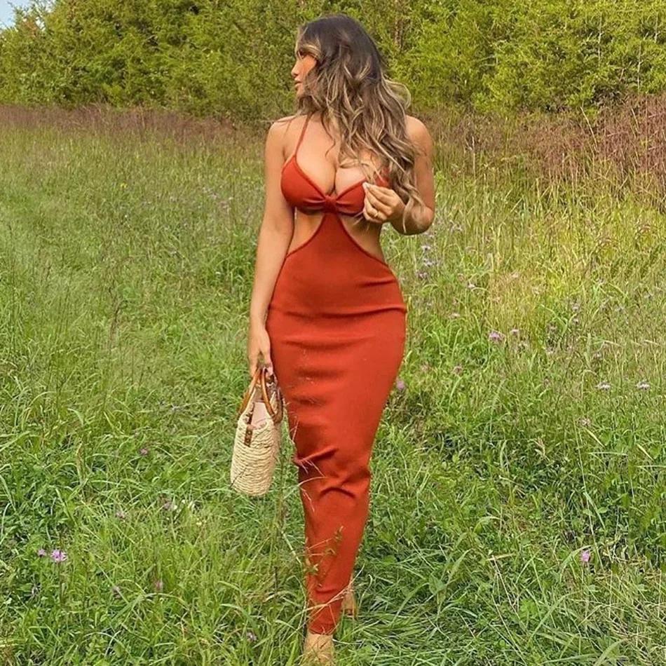 Seal The Deal Bandage Maxi Dress