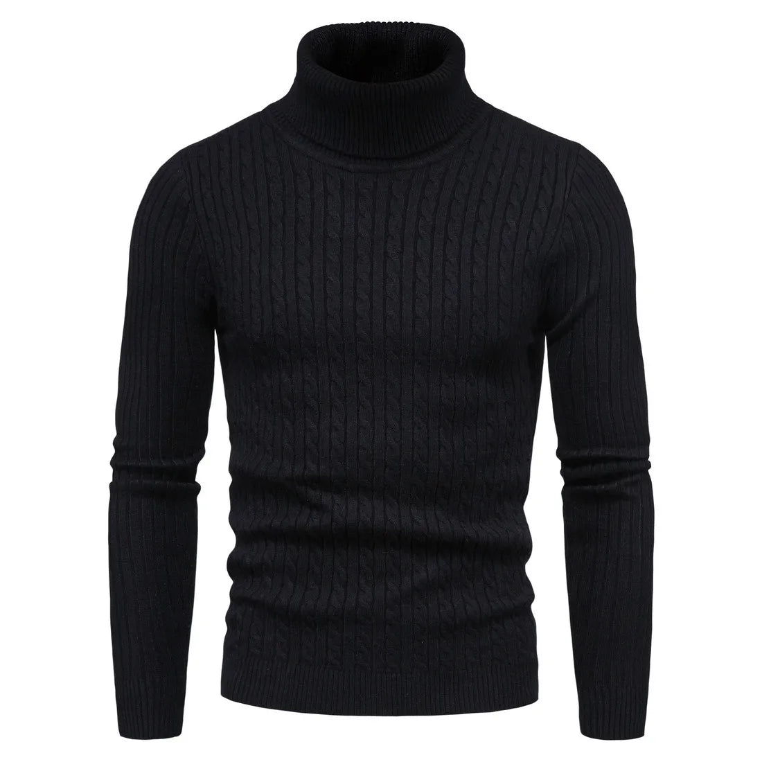 Men Sweater Pullovers Turtleneck Korea Style