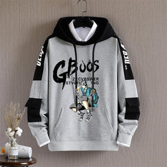 Spring Autumn Long Sleeve Hooded Sweatshirts Casual Hoodies Hip Hop Streetwear