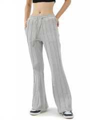 Y2K Vintage Gray Jogging Sweatpants for Women